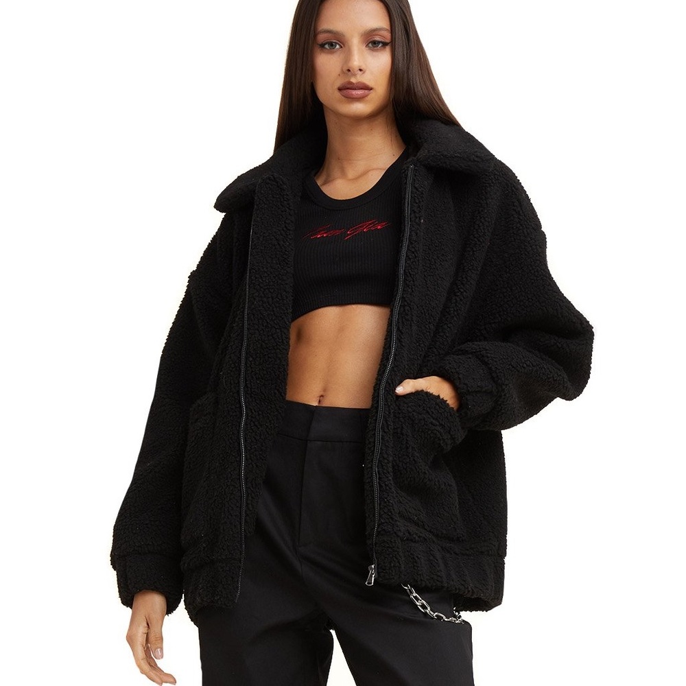 I.AM.GIA Black Pixie Coat